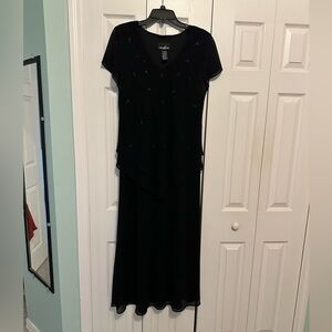 Positive Attitude Elegant Black Maxi Dress